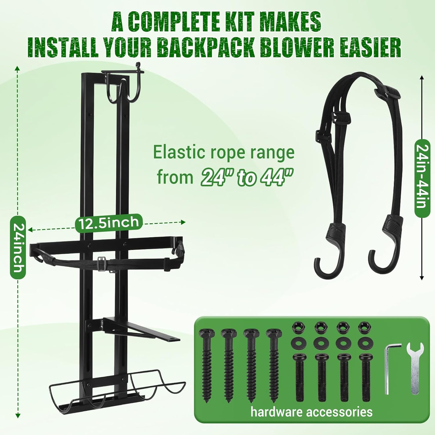 CAROD Backpack Blower Rack for Trailer, Double-Bar Steel Leaf Backpack ...