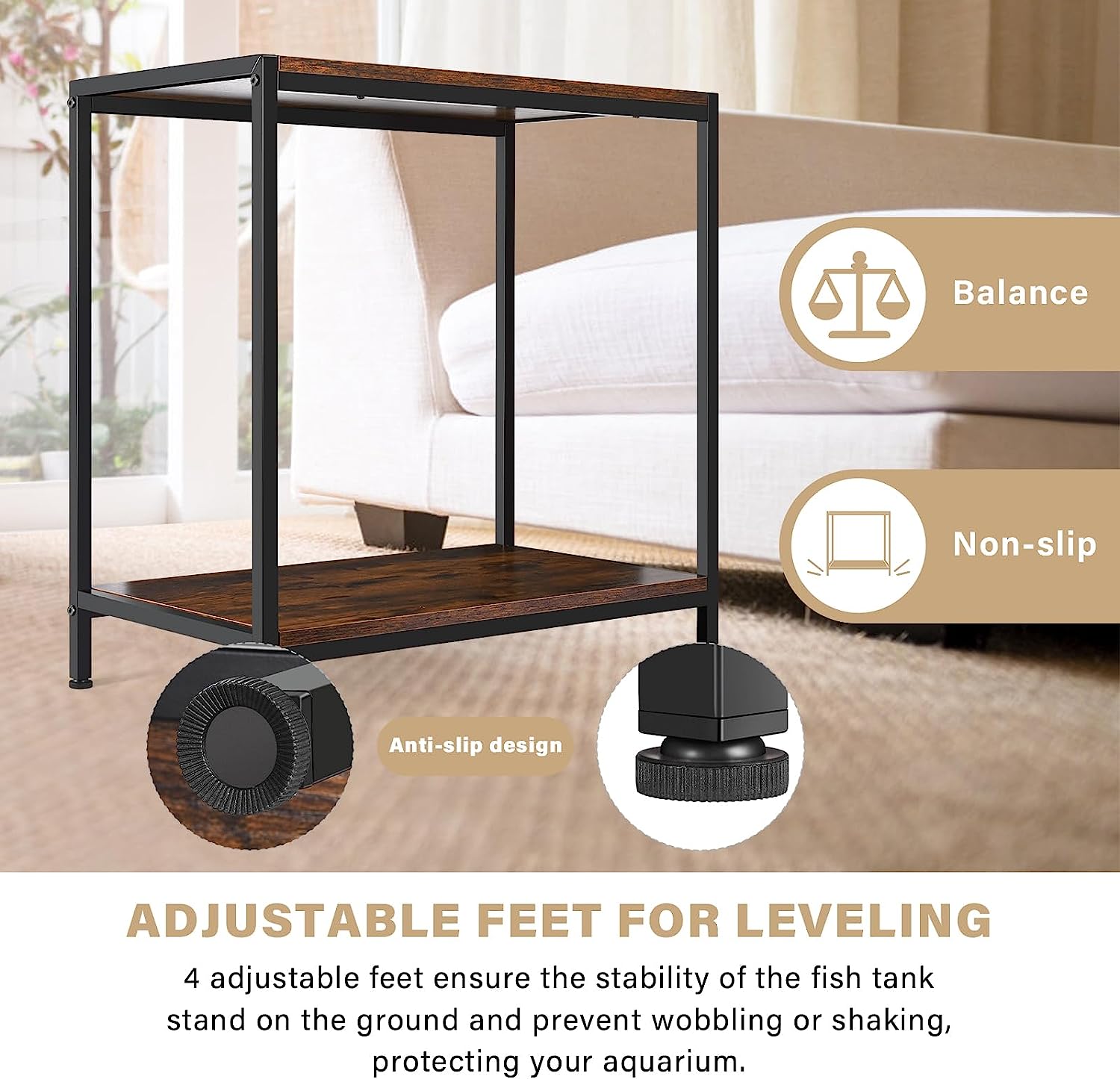 GADFISH Fish Tank Stand for up to 20 Gallon Aquarium, Metal Aquarium S – HVDI.com GADFISH Fish Tank Stand for up to 20 Gallon Aquarium, Metal Aquarium S – HVDI.com