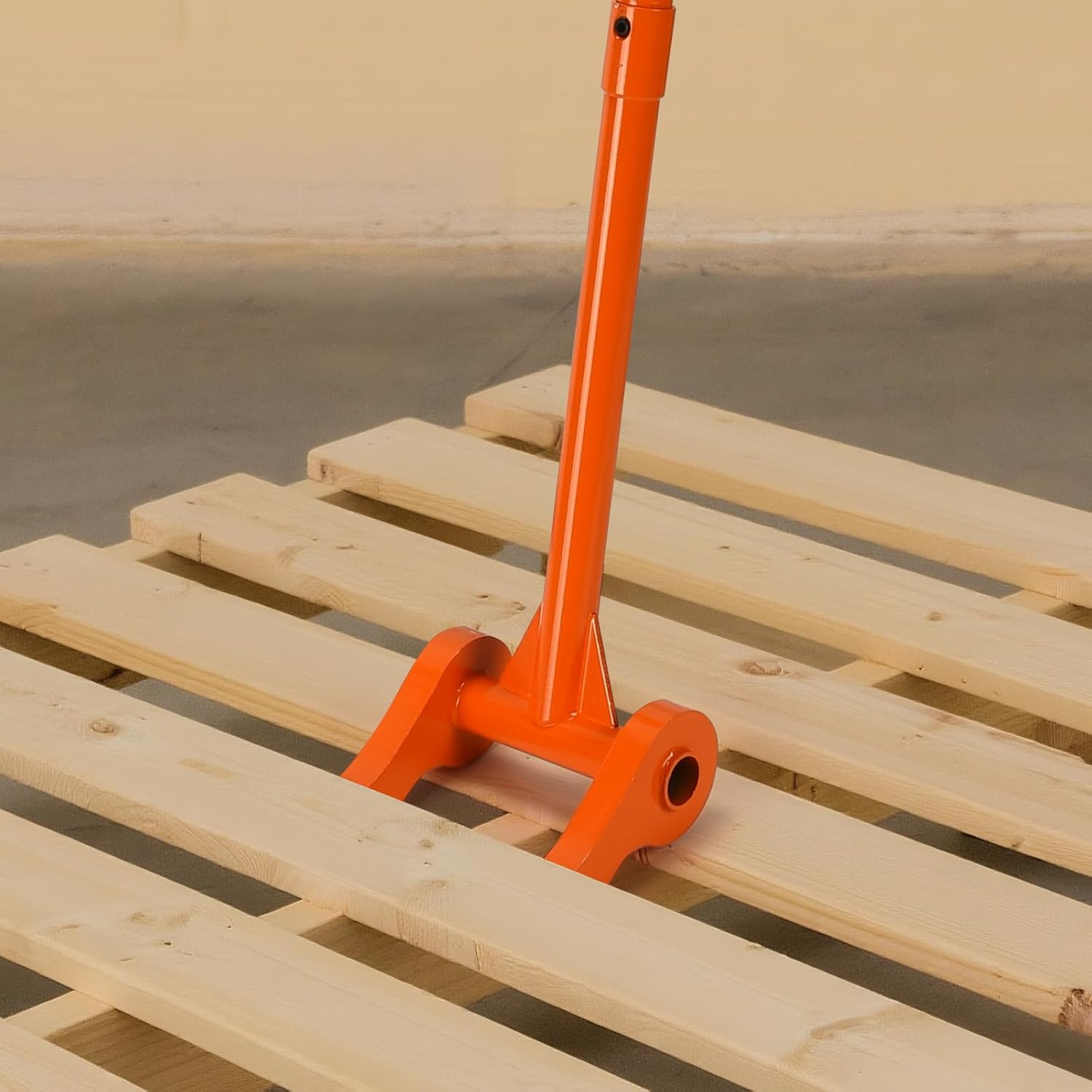 110 Degree Pallet Buster, 48" Carbon Steel Deck Board Removal Tool, Powerful Pry Bar for Deck, Pallet, Hardwood Board Demolition Without Wrist Strain