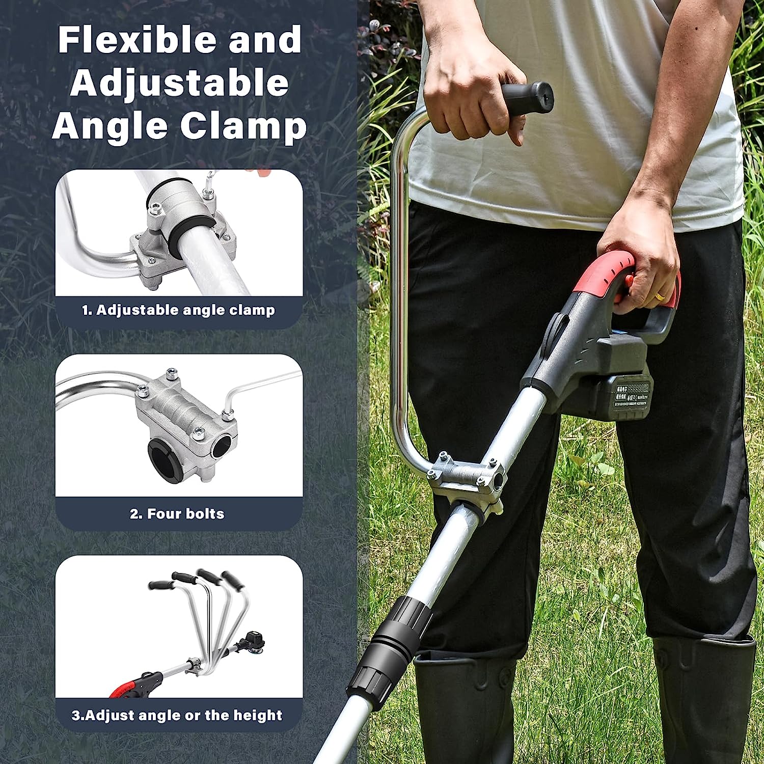 String Trimer Handle Ergonomic Trimmer Grip, String Trimmers Handle, Weed Eater Handle Exte ...