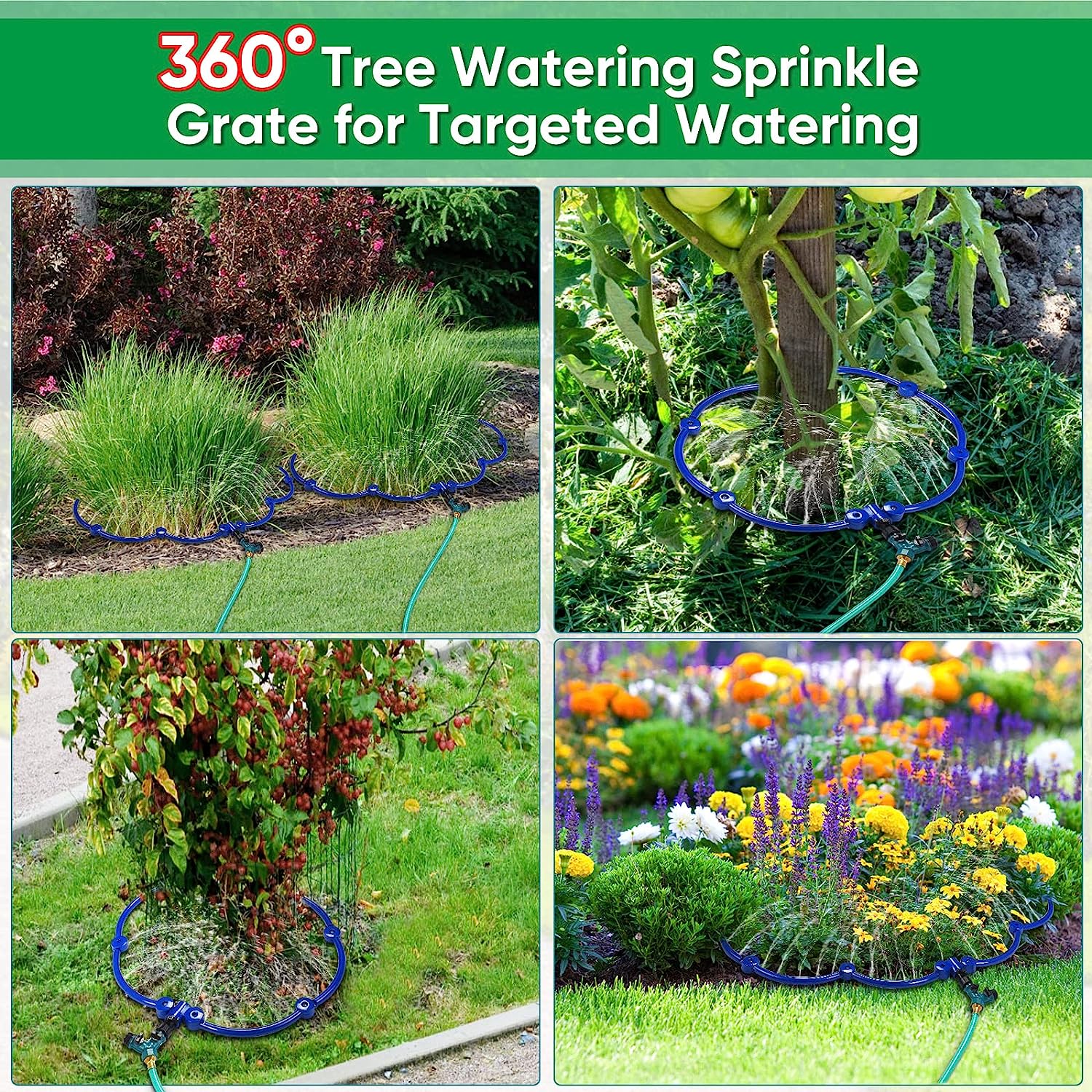 Sprinkler Tree ZZM 360°Tree Water System Tree Watering Ring Circle Sprinkler and Irri ...