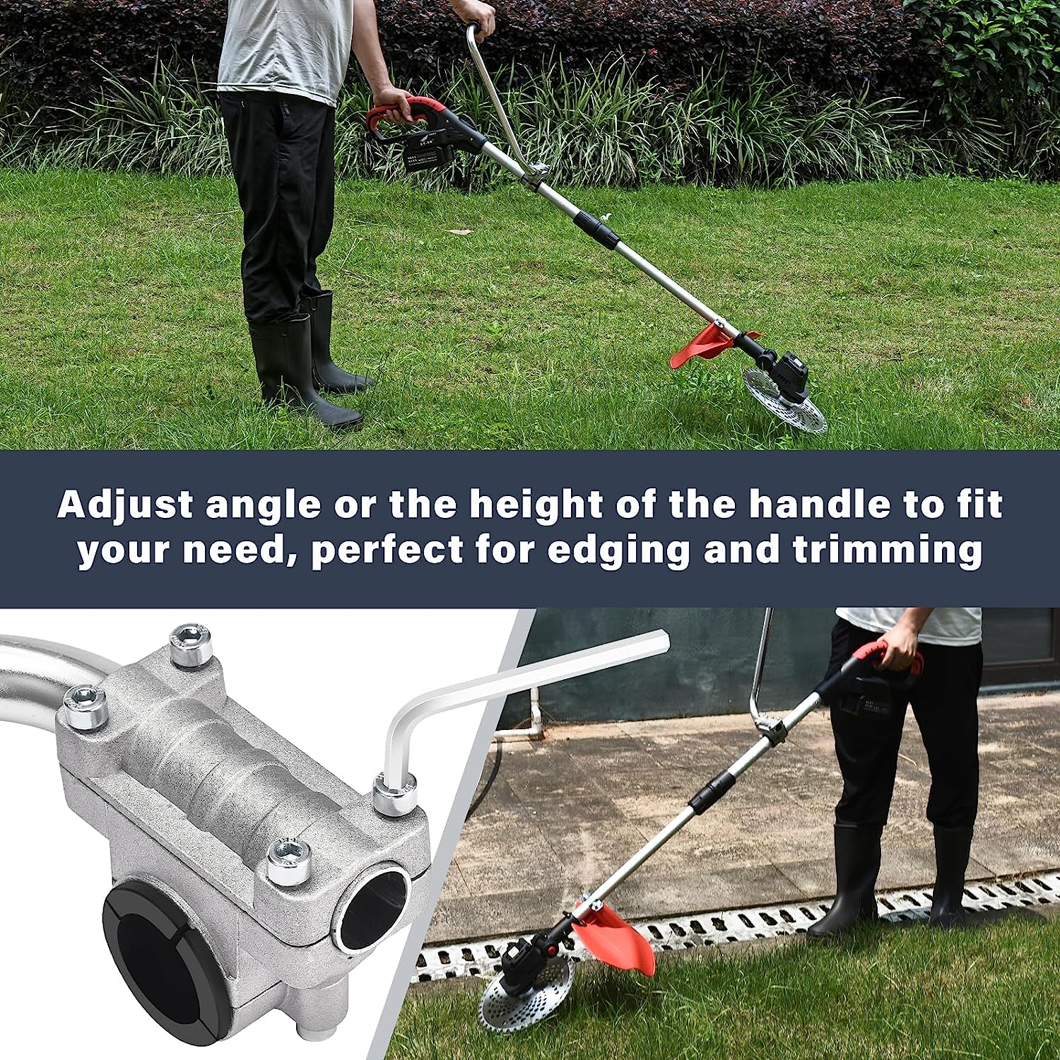 String Trimer Handle Ergonomic Trimmer Grip, String Trimmers Handle, Weed Eater Handle Exte ...