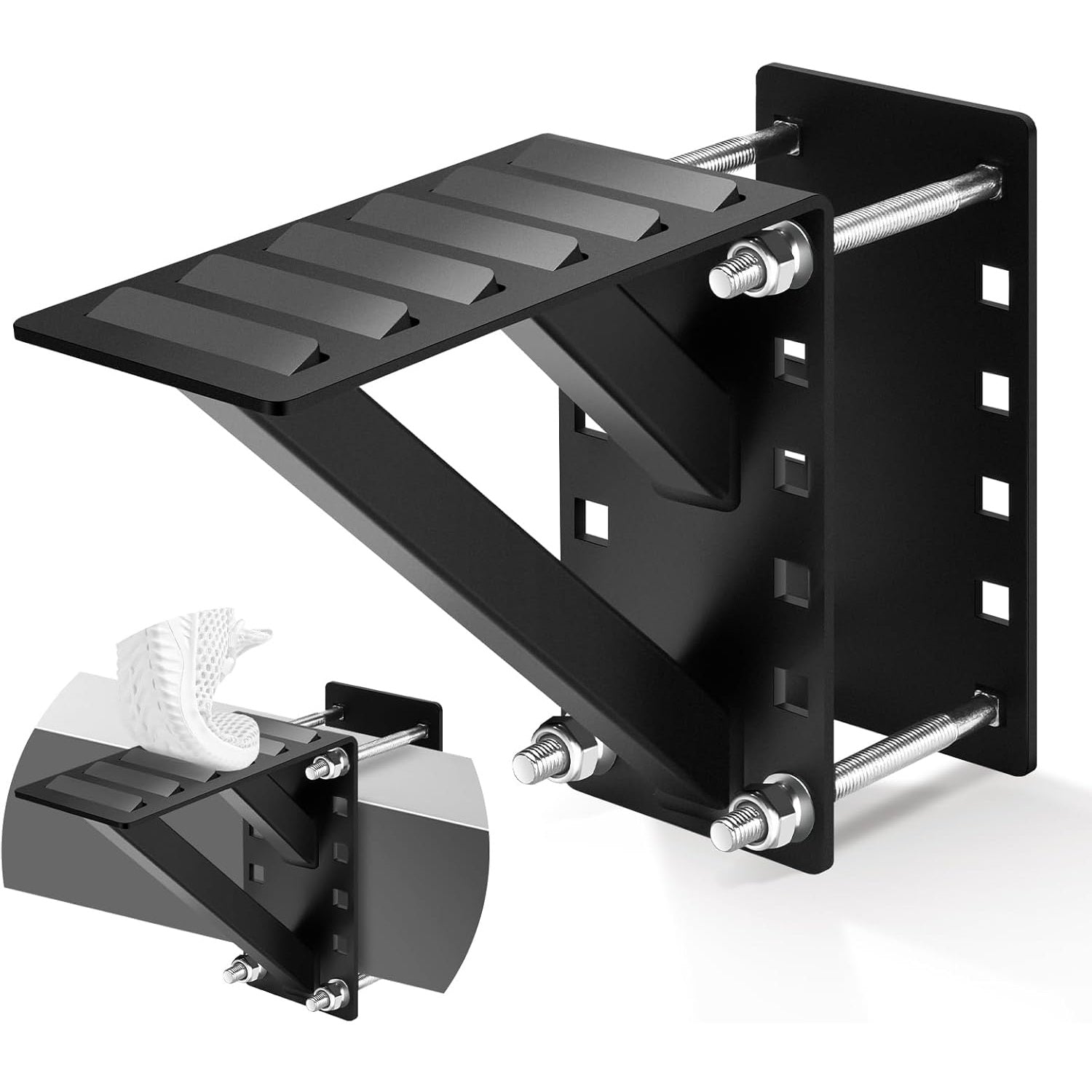 Universal Fit Boottrailer-trappen, 3 Treden RVS Trailer Step, Zwart Staal, Heavy Duty Universele Trailer Tong Step, voor Boottrailer Universal Fit Boottrailer-trappen, 3 Treden RVS Trailer Step, Zwart Staal, Heavy Duty Universele Trailer Tong Step, voor Boottrailer
