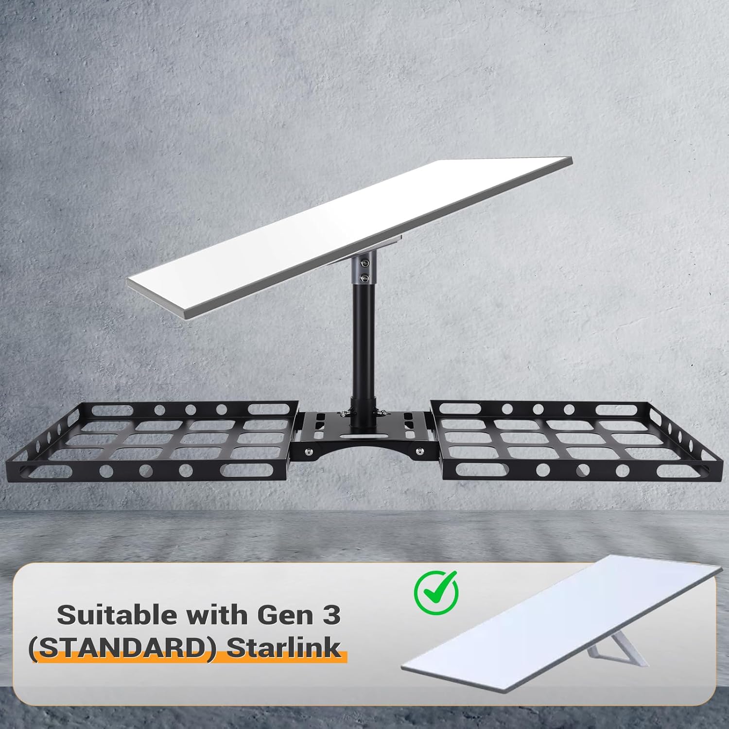 Starlink Ridge Alignment Gen 3 Starlink Roof Ridge Mount, No-Drill Installation Starlink Pivot ...