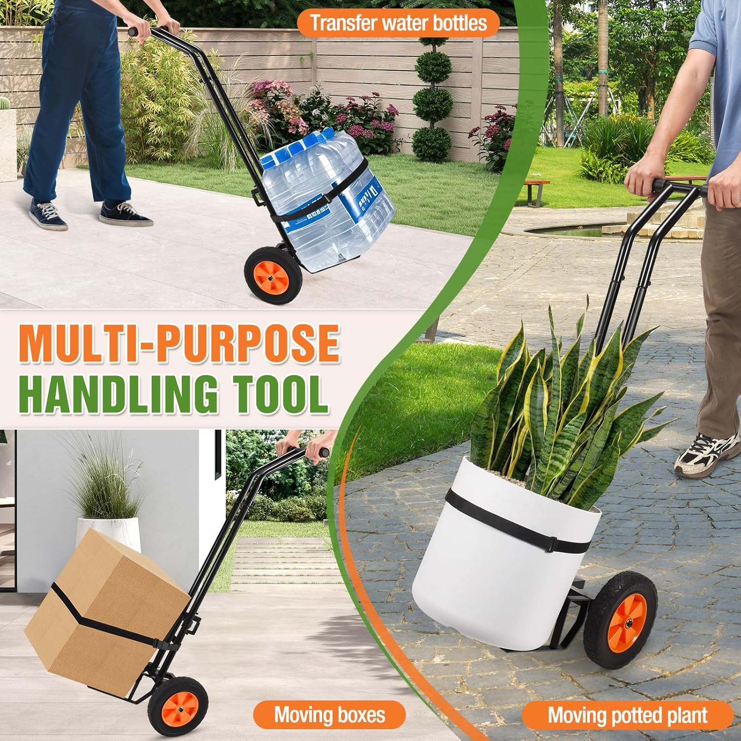 heavy duty pot plant trolley Plant Caddy with Wheels, Heavy Duty Plant Dolly Cart with Adjustable G – HVDI.com