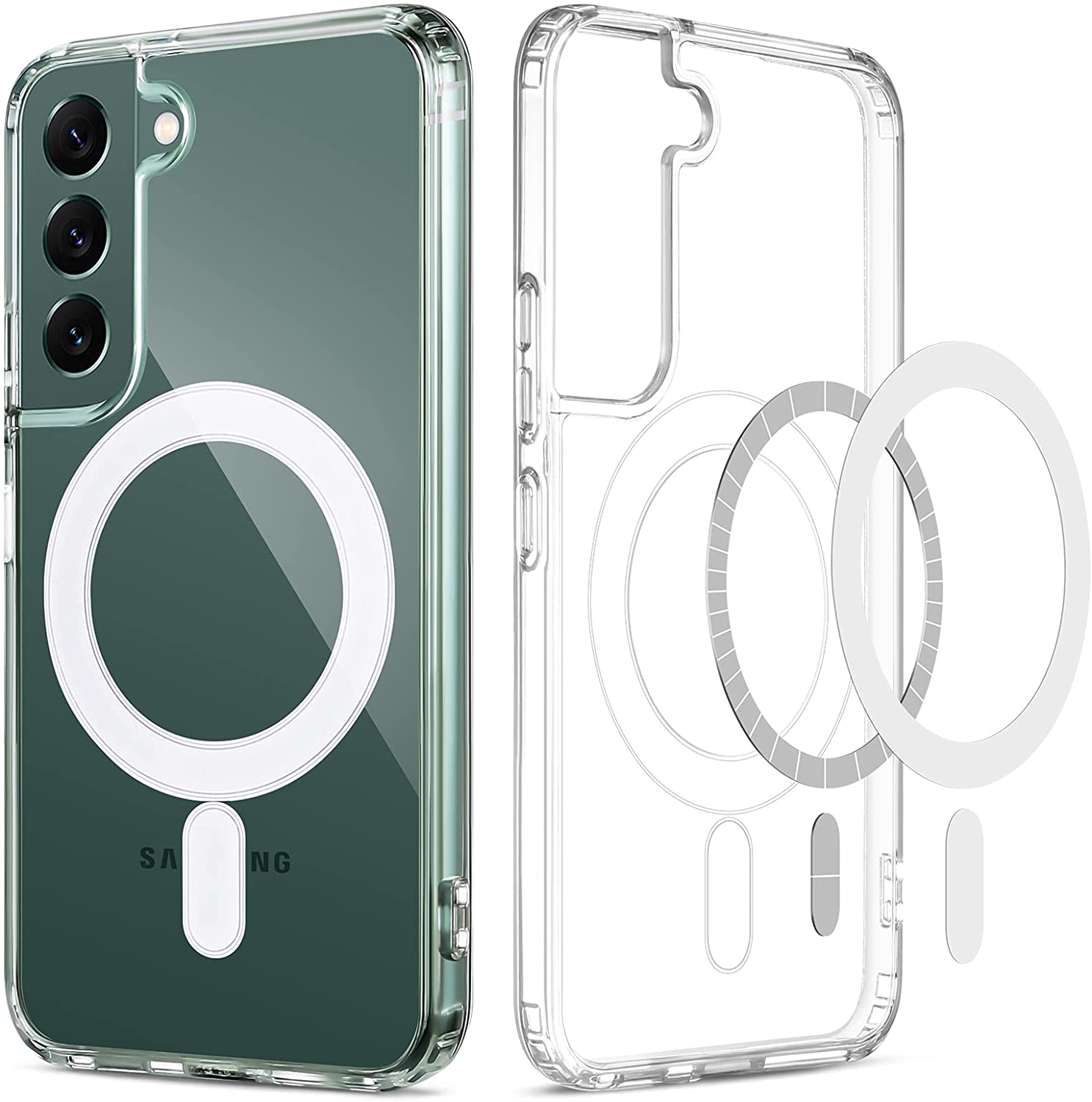 HVDI Clear Magnetic Case for iPhone 11 Pro Max with Mag-Safe Wireless Charging,s